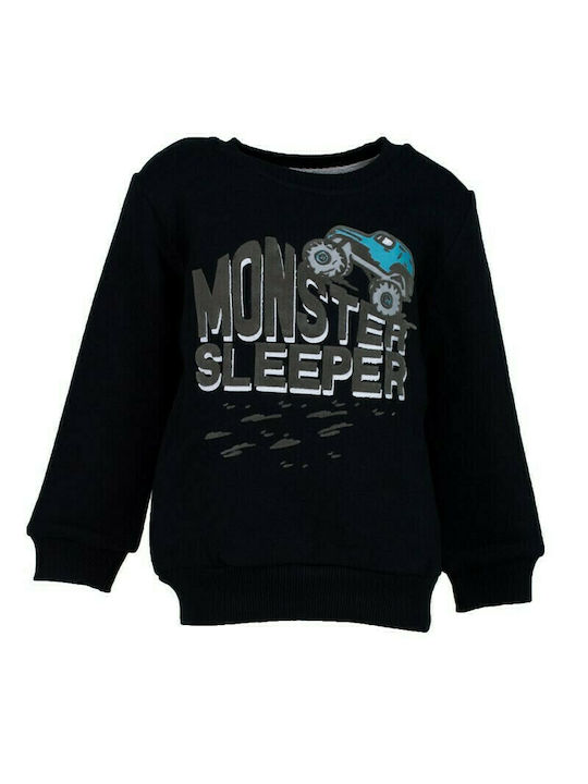 Papillon Kids Fleece Kinder Sweatshirt Schwarz