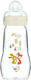 Mam Glasflasche Feel Good Forest mit Silikonsauger für 2+ Monate Beige Aleppo 260ml 1Stück