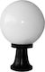 Elvhx Outdoor Floor Lamp Globe for Exterior Space 60W E27 Black