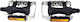 Durca 801564 Flat Bicycle Pedals Silver/Black