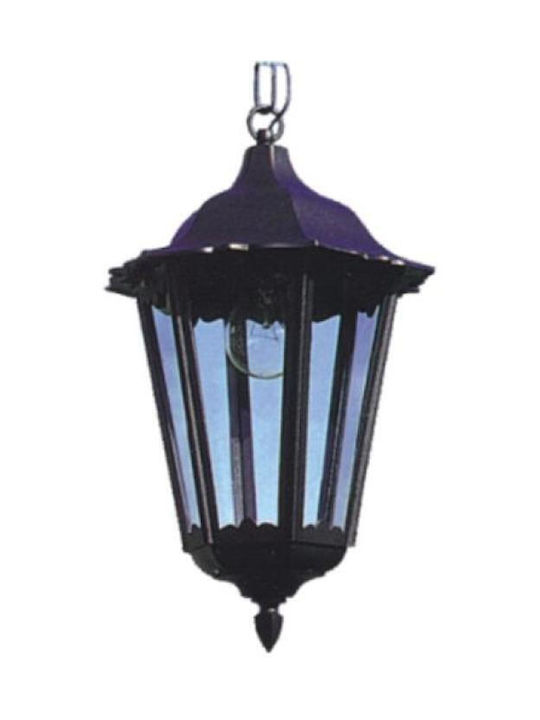 Elvhx Outdoor Hanging Ceiling Light with Integrated LED in Black Color 6819-6820