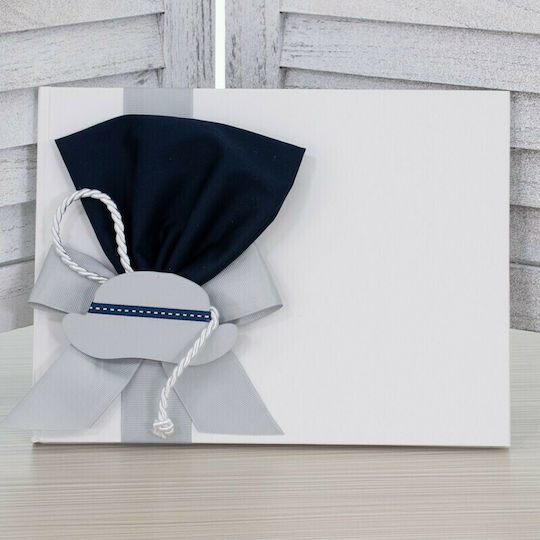 Papillon Kids Small Mister Handmade Baptism Guest Book Made of Cardboard