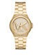 Lennox Womens Watch 37mm Battery With Gold Stainless Steel Bracelet