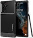 Spigen Rugged Armor Silicone Back Cover Durable Matte Black (Galaxy S22 Ultra 5G)