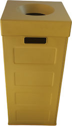 Viomes Πλαστικός Κάδος Ανακύκλωσης Cubo Recycling 1070.1 70lt Κίτρινος