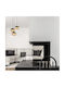 Camini Adjustable Pendant Light Black with Socket E27 50cm