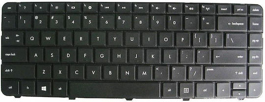 Movano Πληκτρολόγιο Laptop για Pavilion G3/G4/G6/CQ43 US χωρίς Πλαίσιο και Διάταξη Αγγλικά (US) σε Μαύρο χρώμα CQ43