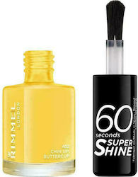 Rimmel 60 Seconds Super Shine Polish Gloss Ojă de Unghii Uscare rapidă 452 Chin Up Buttercup 8ml