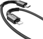 Hoco X71 Especial Braided USB-C to Lightning Cable 20W Black 1m