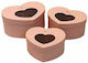 JK Home Decoration Papier Box für Geschenke Rosa 3Stück