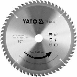 Yato YT-60636 Cutting Disc Wood 190mm with 60 Teeth 1pcs