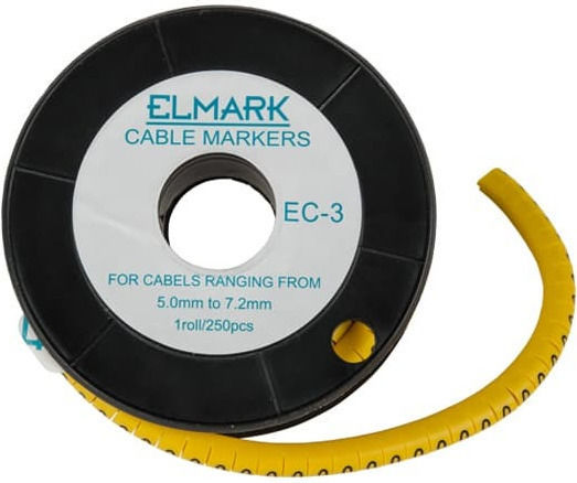 Elmark EC-3/9 Kabelmarkierung Gelb 318039 350 Stück