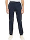 Trousers Chino Elastic in Relaxed Fit Navy Blue