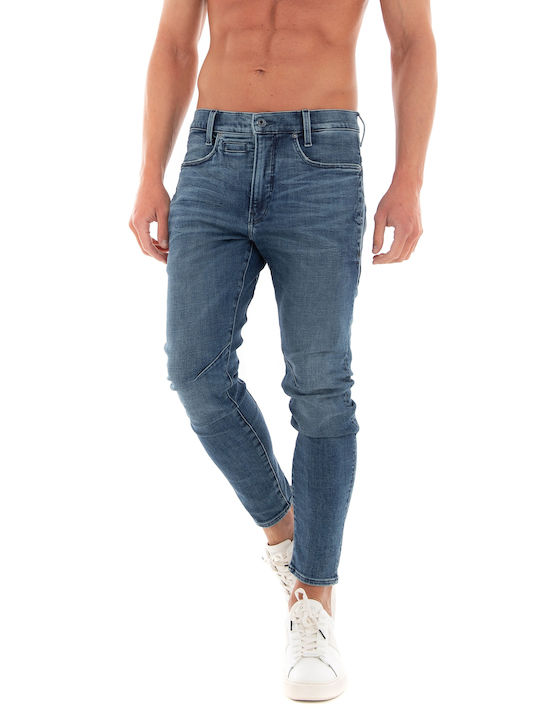 D Staq 3D Men's Jeans Pants in Slim Fit Blue