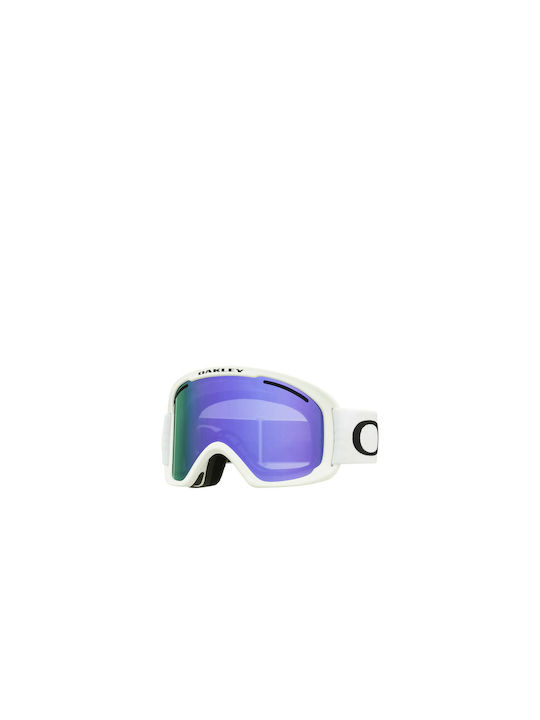 Oakley O-Frame 2.0 Pro Ski- & Snowboardbrille Erwachsene Weiß mit Linse in Lila Farbe