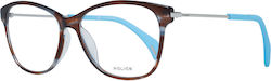 Police Plastic Eyeglass Frame VPL729 0J22