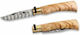 Antonini "M" Olive Damascus Briceag Bej