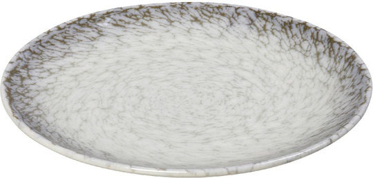 Espiel Canvas Plate Shallow made of Porcelain White with Diameter 26cm