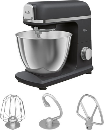 Kitchen Machine 1200W with Stainless Bowl 5L Black