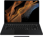 Samsung Cover Flip Cover cu Tastatură Greacă Negru (Galaxy Tab S8 Ultra) EF-DX900UBEGEU