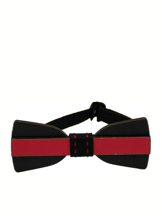 Papillon Kids Kids' Wooden Bow Tie Red
