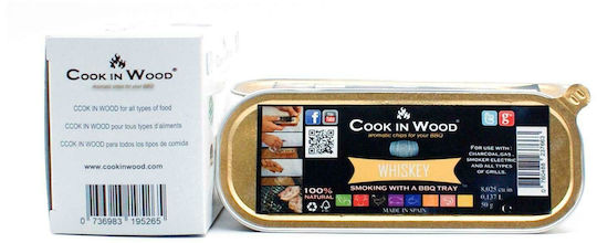 Cook in Wood Chips Ξύλου Καπνίσματος για Ψησταριά με Άρωμα Ουίσκι 50gr 3τμχ