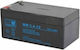MW Power MW 3.4-12 Μπαταρία UPS με Χωρητικότητα 3.4Ah και Τάση 12V