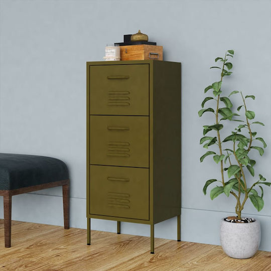 Büroaufbewahrungsschubladen und -schränke Metall Λαδί 42.5x35x101.5cm