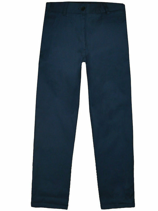 Energiers Kids Chino Fabric Trousers Navy Blue