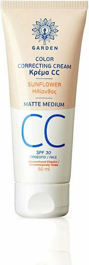 Garden CC Matte Κρέμα Προσώπου Ημέρας με SPF30 για Ενυδάτωση & Ατέλειες με Νιασιναμίδη 50ml