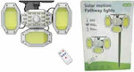 V88-COB Solar LED Floodlight with Motion Sensor and Remote Control