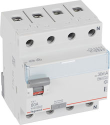 Legrand Реле Изтичане На Земя 4x80A