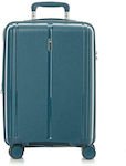 RCM 180 Medium Travel Suitcase Hard Blue with 4 Wheels Height 67cm.