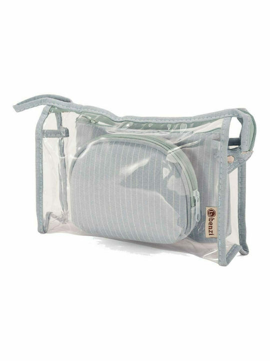 Benzi Set Toiletry Bag Mint with Transparency 25cm