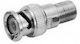 Converter BNC male to F-Connector female Silver 1pcs HLB3123