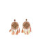 Ble Resort Collection Σκουλαρίκια Κρεμαστά Μπεζ