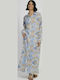 Ble Resort Collection Damen Maxi Kleid Strand Blau