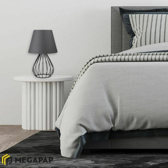Megapap Akerlind Πορτατίφ με Μαύρο Καπέλο και Μαύρη Βάση M-