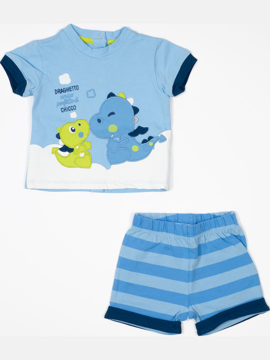 Kids' Set with Shorts Summer 2pcs Light Blue