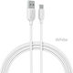Borofone BX14 USB 2.0 Cable USB-C male - USB-A Λευκό 3m