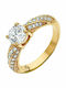 Vogue Inel Din Argint Cu Zircon