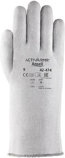 Ansell Activarmr 340202 Arbeitshandschuhe Gray Nitril/Polyester Feuerfest 1Stück