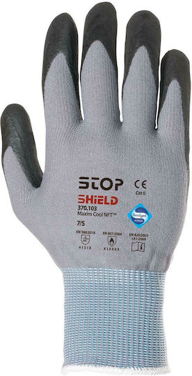 STOP Shield Maxim Nft Cool Mănuși de Lucru Negre Nitril 1buc