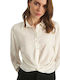 Attrattivo Women's Crop Top Long Sleeve White