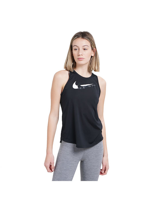Nike Race Γυναικεία Μπλούζα Αμάνικη Μαύρη