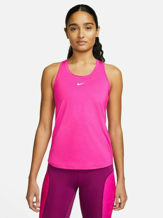 Nike Dri-Fit One Αμάνικη Γυναικεία Αθλητική Μπλούζα Φούξια