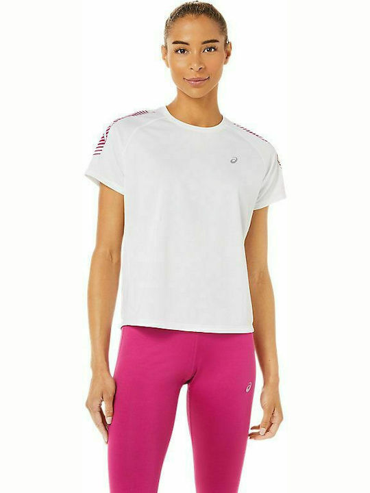 ASICS Icon Damen Sportlich T-shirt Schnell trocknend Weiß