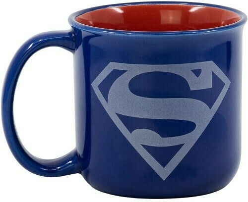 Stor Superman Becher Keramik Dark Blue 414ml