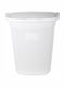 PL-0621-A Laundry Basket Plastic with Cap 48x36x57cm White