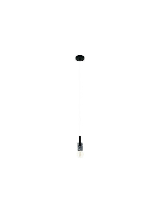 Eglo Lobatia Pendant Light Single-Light for Socket E27 Black